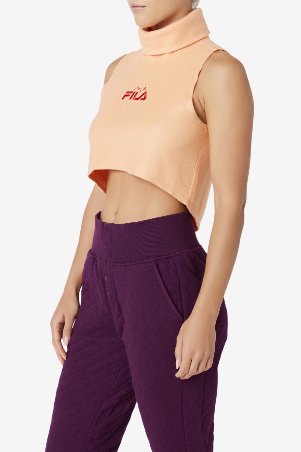 Eliana Cropped Neck πιο ζεστό πορτοκαλί/καγιέν
