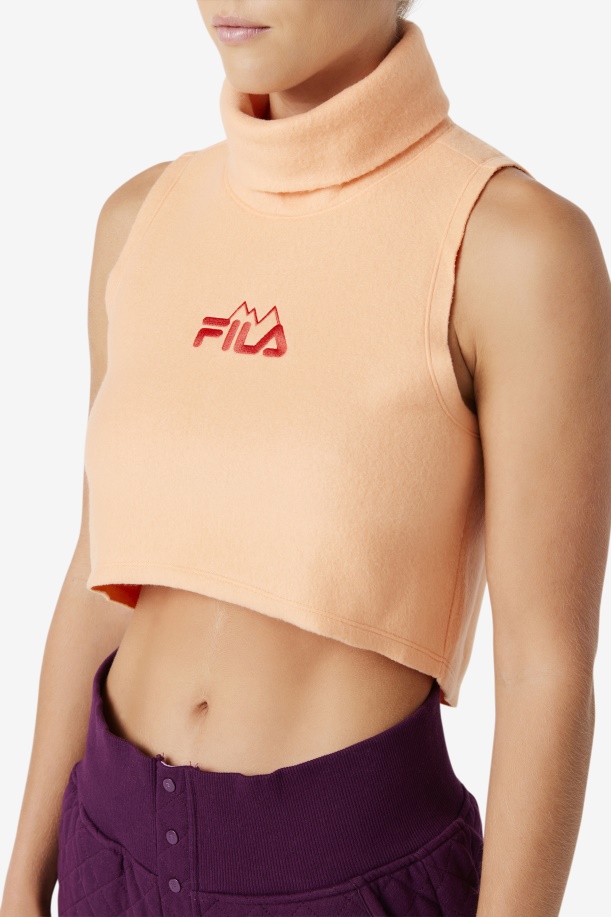 Eliana Cropped Neck πιο ζεστό πορτοκαλί/καγιέν