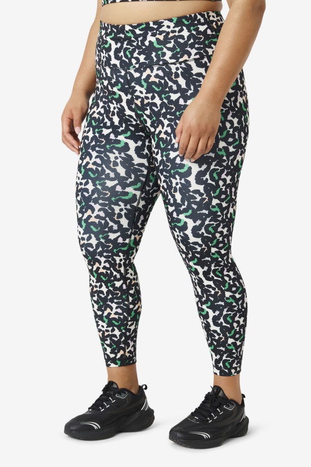 Forza Sleek 7/8 κολάν Fila μαύρο Animal Print