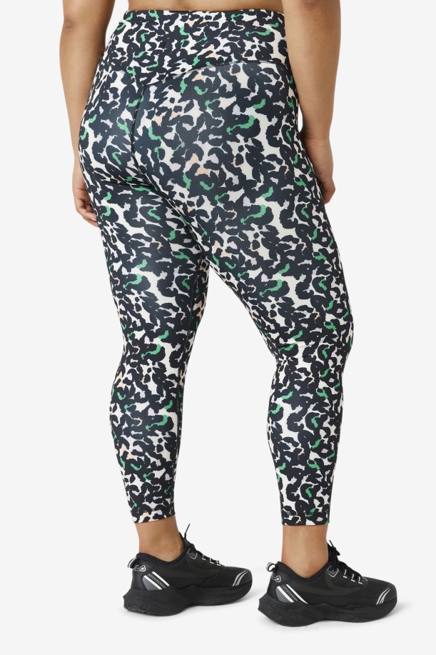 Forza Sleek 7/8 κολάν Fila μαύρο Animal Print