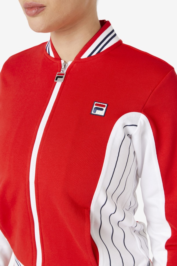 Fila κόκκινο/λευκό/navy σακάκι εβδομήντα Ii