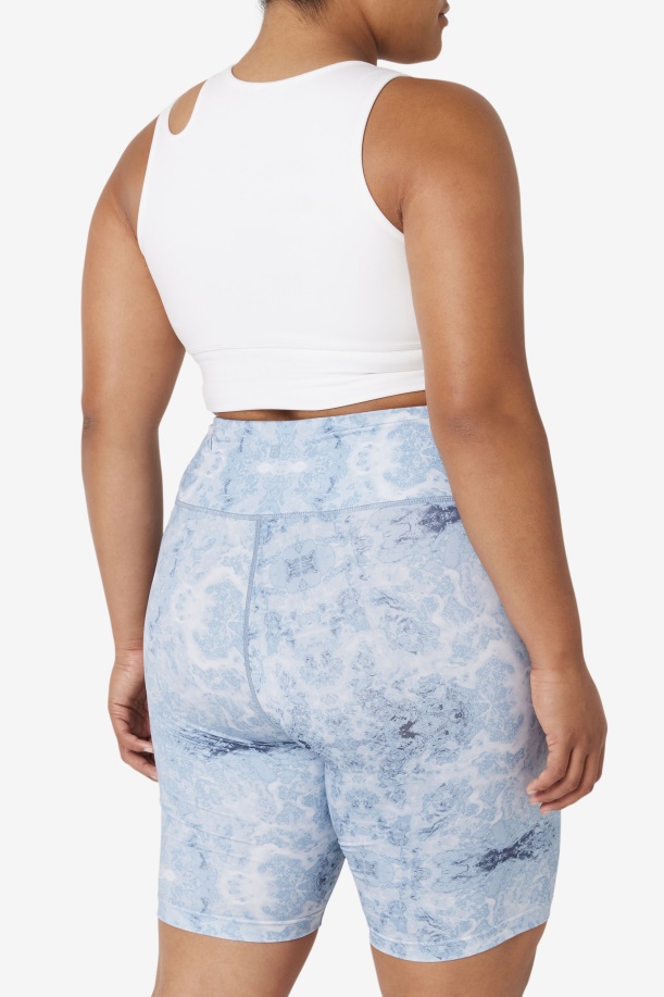 λευκό Uplift φέτα Crop σουτιέν Top Fila