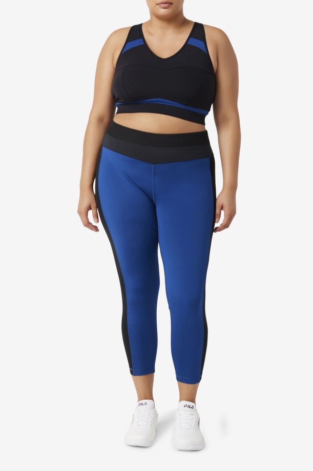 αθλητικό σουτιέν Racerback Uplift Fila μαύρο/ναυτικό παιώνια