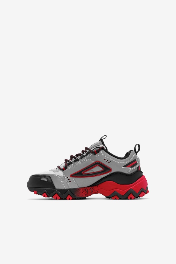 Fila Big Kids\' Oakmont Tr μεταλλικό ασημί/μαύρο/κόκκινο