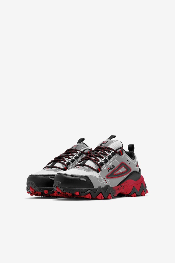 Fila Big Kids\' Oakmont Tr μεταλλικό ασημί/μαύρο/κόκκινο