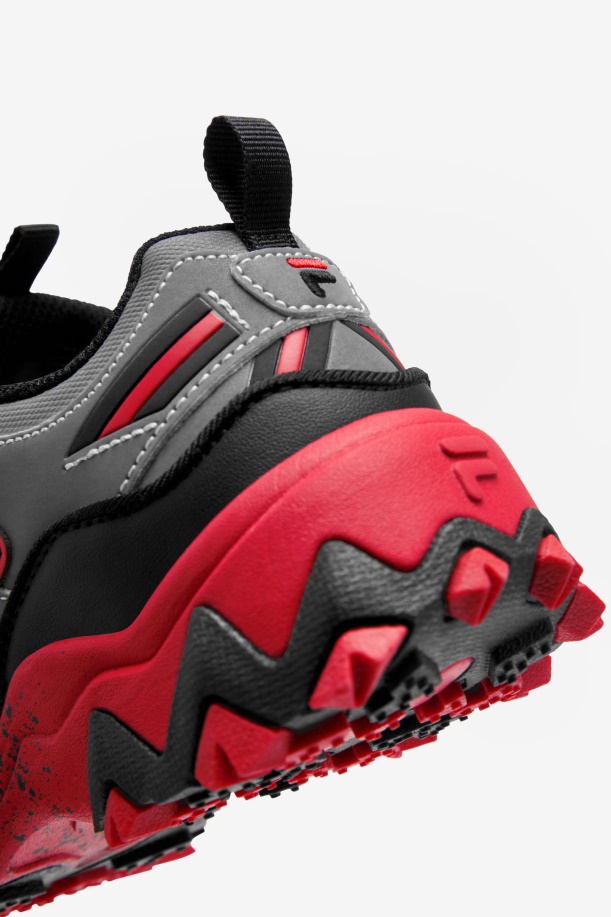 Fila Big Kids\' Oakmont Tr μεταλλικό ασημί/μαύρο/κόκκινο