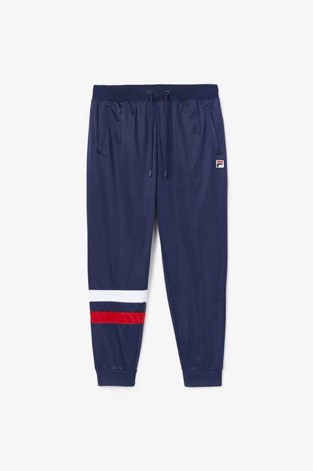 Fila Navy/κόκκινο/λευκό παντελόνι τζάγια