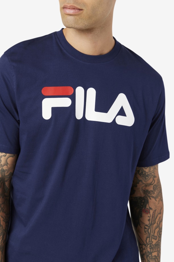 Fila ανδρικό μπλουζάκι αετού παγωτού/λευκό/κόκκινο κινέζικο