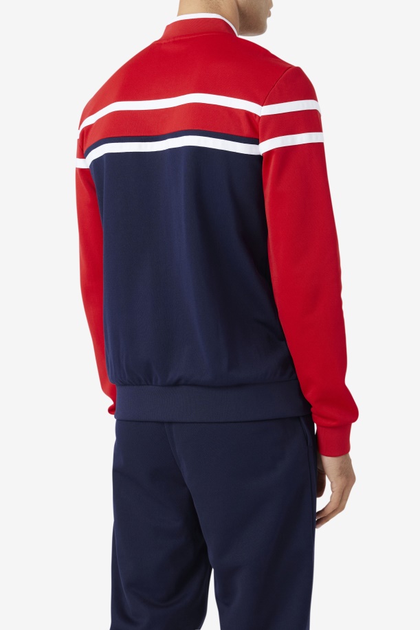 μπουφάν Fila Naso Navy/κόκκινο/λευκό