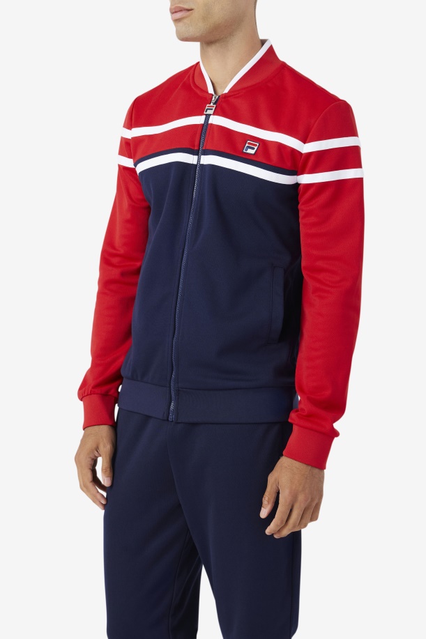 μπουφάν Fila Naso Navy/κόκκινο/λευκό