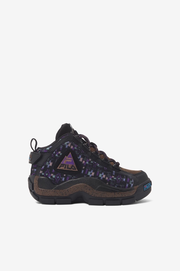 Fila Small Kids' Grant Hill 2 εξωτερικού χώρου μαύρο/κουκουνάρι/μοβ