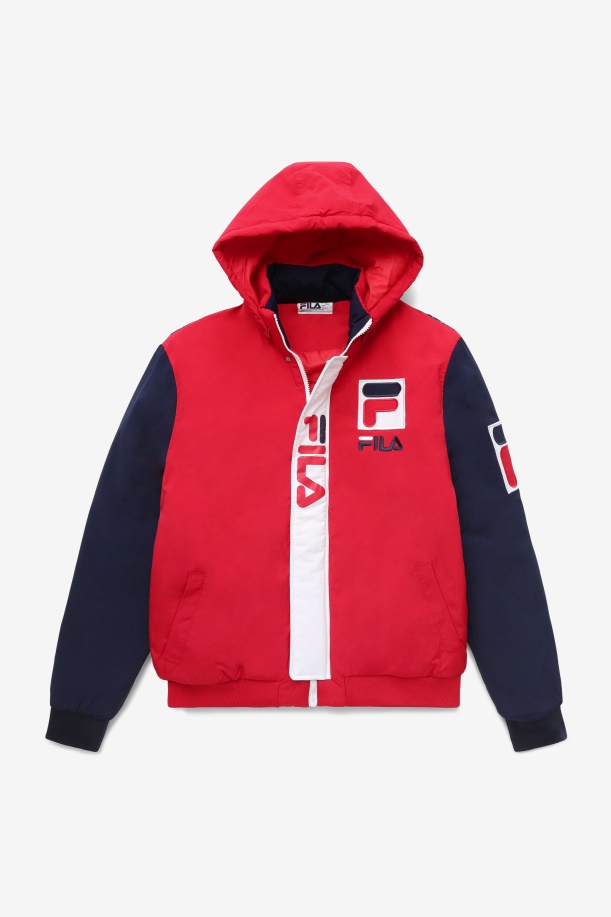 Fila P1 Fila Tech σακάκι κόκκινο/παγόνι/λευκό