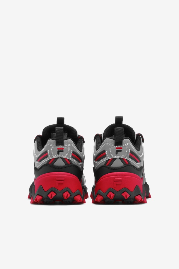 Fila Little Kids\' Oakmont Tr μεταλλικό ασημί/μαύρο/κόκκινο