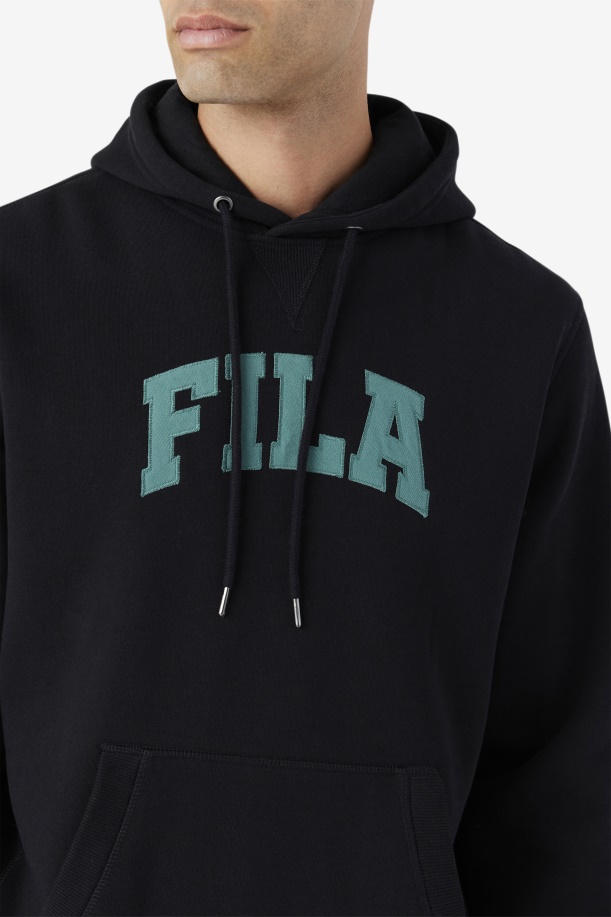 Brook Hoodie Fila μαύρο/μπλε έλατο