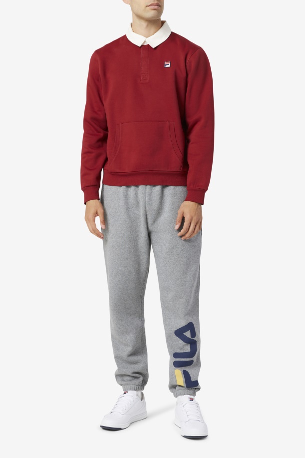 Edison Fleece καπέλο ράγκμπι ραβέντι/λευκό