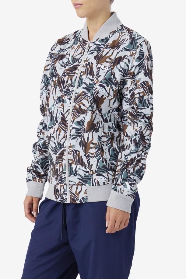 καμηλοπάρδαλη στάμπα Mav Bomber Jacket Fila