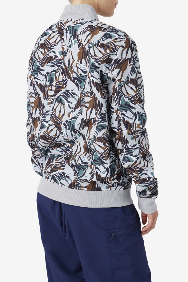 καμηλοπάρδαλη στάμπα Mav Bomber Jacket Fila