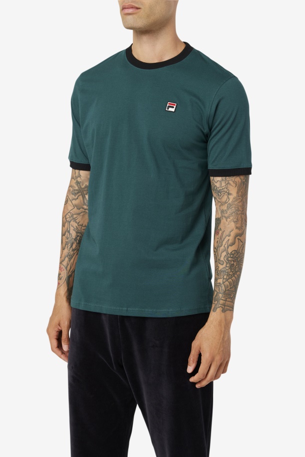 Fila June Bug/μαύρο μπλουζάκι μαρκόνι