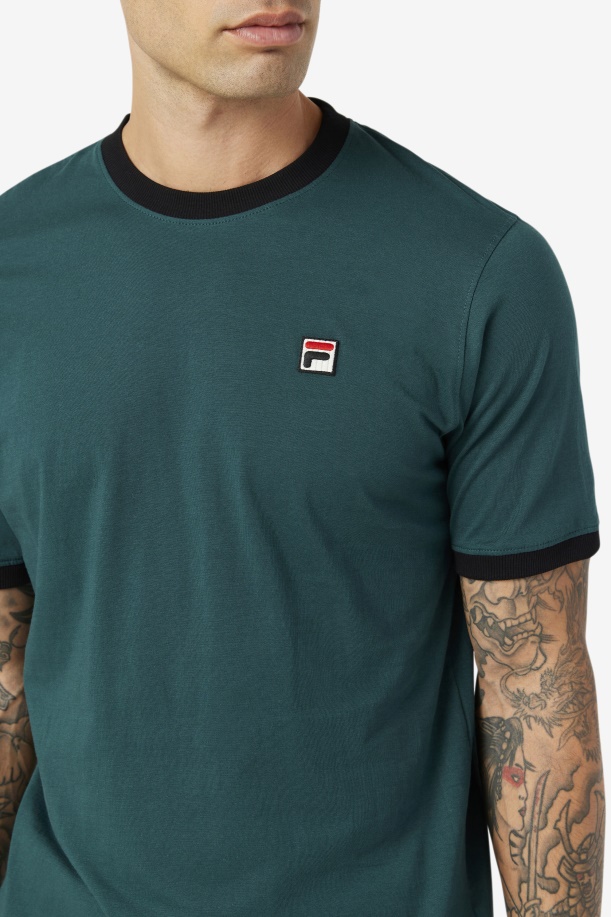 Fila June Bug/μαύρο μπλουζάκι μαρκόνι