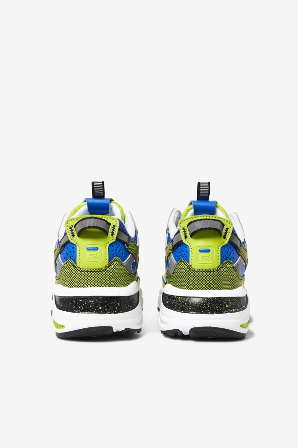 Fila Big Kids\' Ray Tracer Apex λευκό/μαύρο/λάιμ διάτρηση