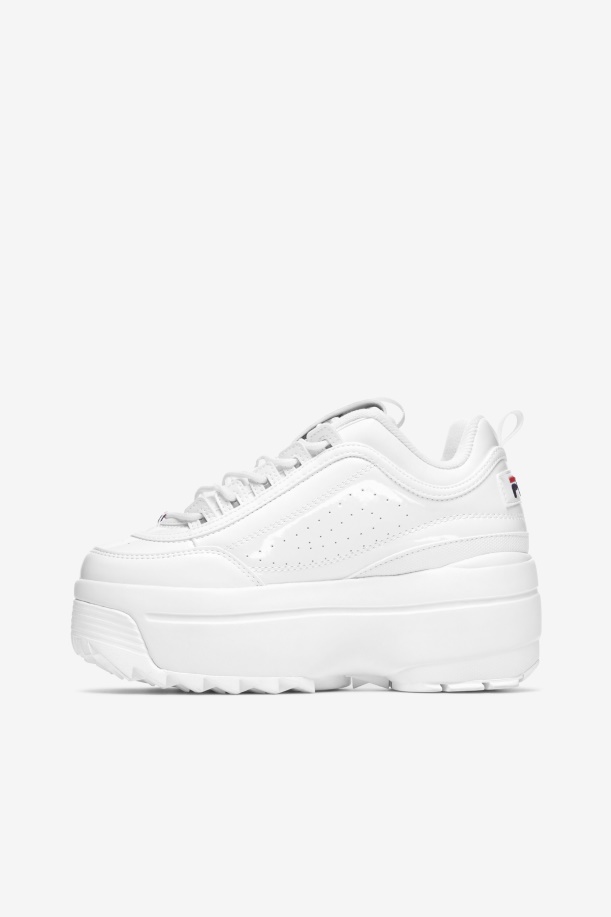 λευκό/ναυτικό/κόκκινο γυναικείο Disruptor 2 Wedge Patent Fila