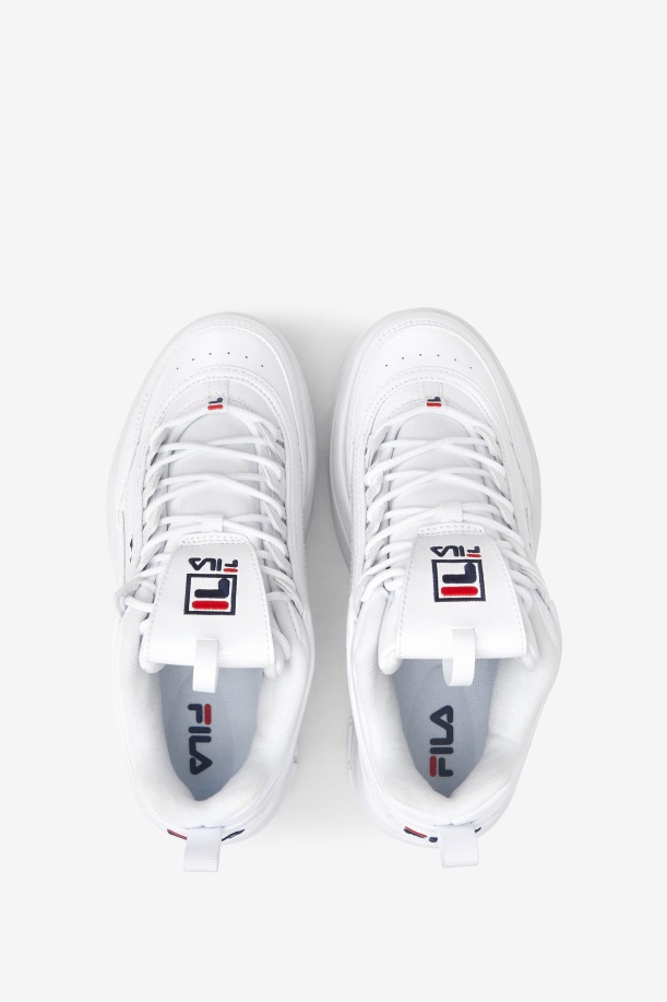 λευκό/ναυτικό/κόκκινο γυναικείο Disruptor 2 Wedge Patent Fila