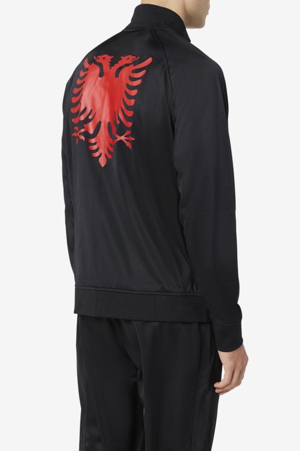 Fila Albania σακάκι πίστας μαύρο/κόκκινο