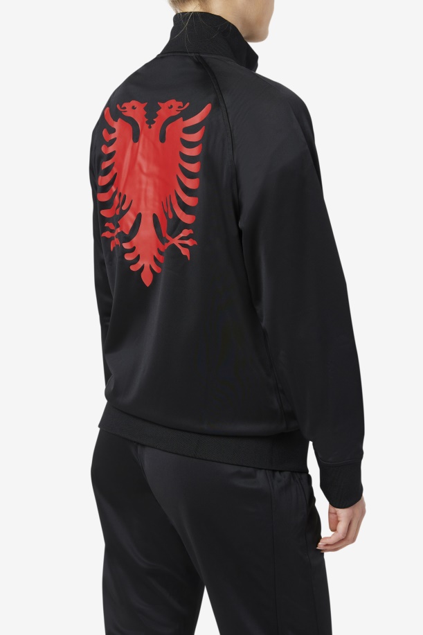 Fila Albania σακάκι πίστας μαύρο/κόκκινο