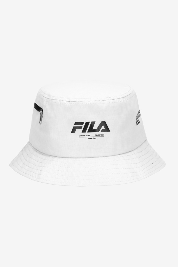 καπέλο κουβά Ripstop λευκό Fila