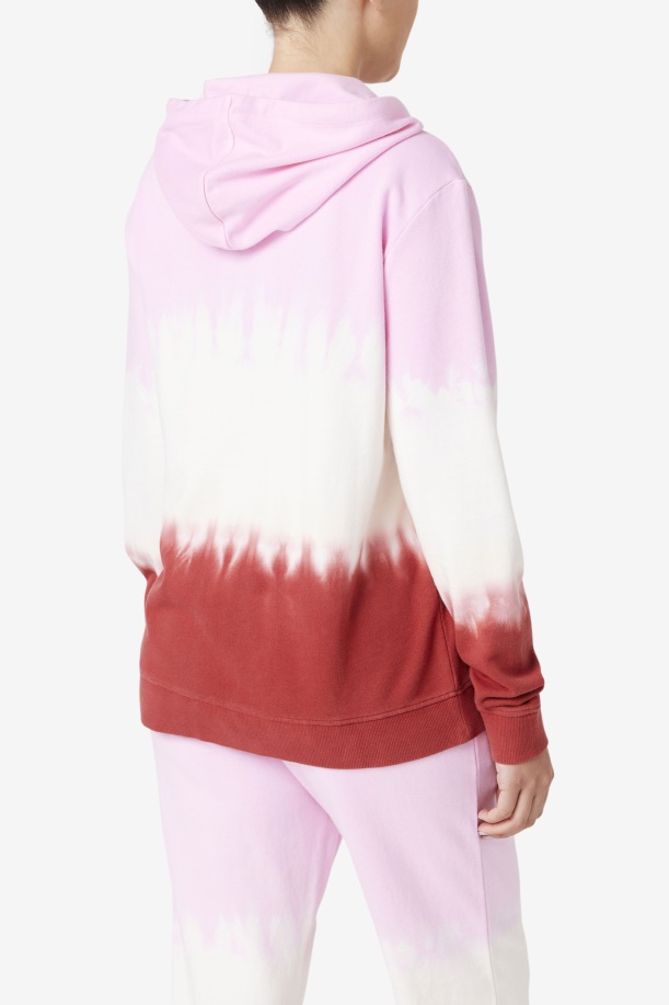 Fila Pirouette/white/earth Red Aerolynn Tie Dye Hoodie