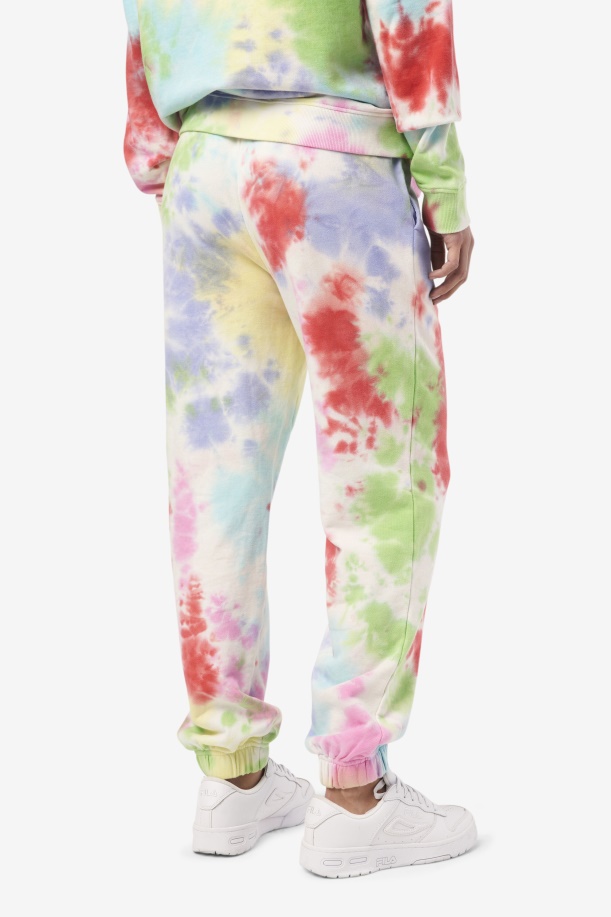 πράσινο/λευκό/περιτρίμμα/κόκκινο Fila Raleigh Tie Dye Jogger