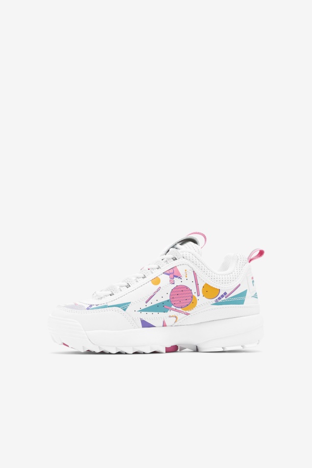 μικρών παιδιών Disruptor 2 Premium Fila λευκό/τσίχλα/μπλε