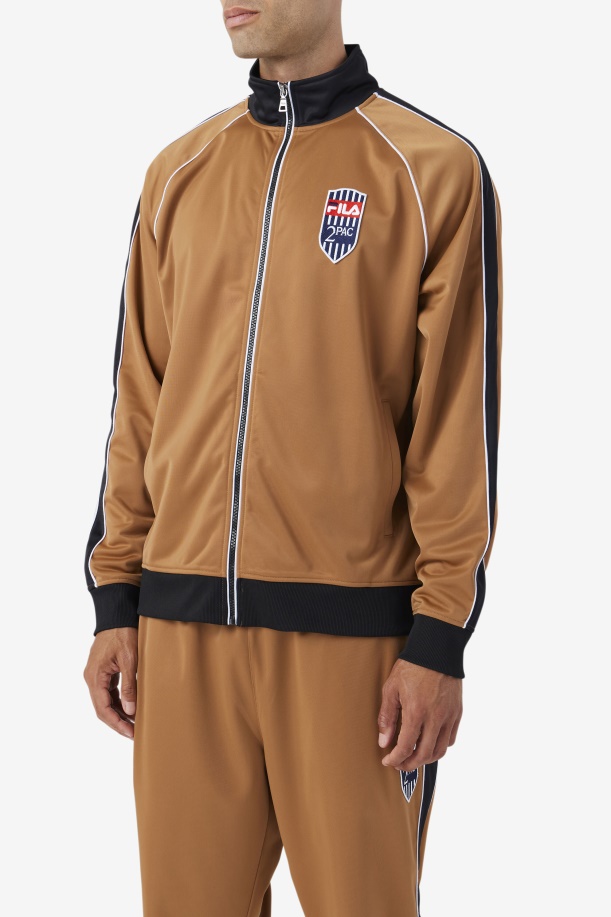 Fila Tobacco καφέ/μαύρο/λευκό σακάκι 2pac