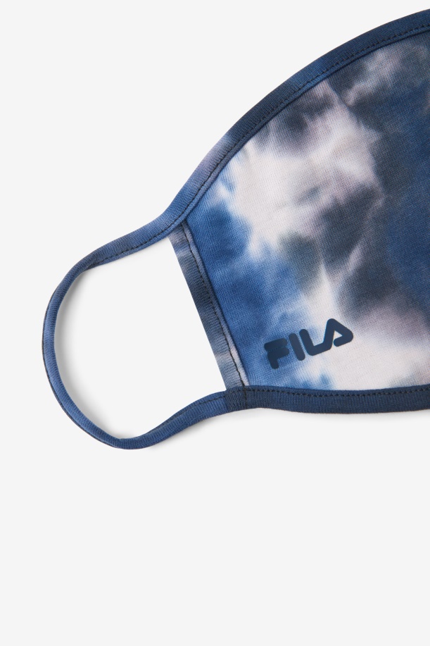 Fila Blue Tie Dye Navy Tie Dye μάσκα προσώπου