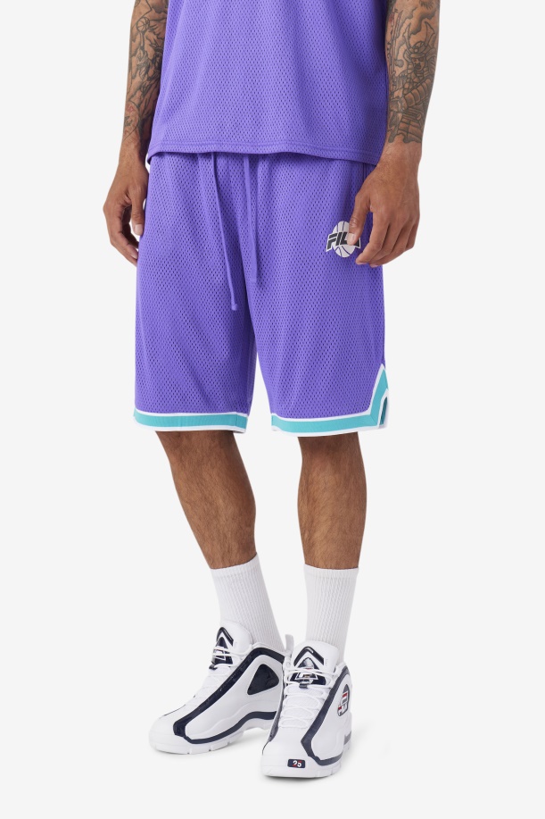 μωβ/κεραμικό/λευκό/shadow Ovi Basketball Short Fila