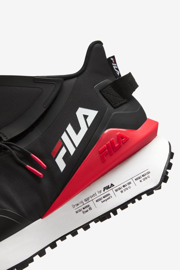 μαύρο/κόκκινο/λευκό γυναικείο Space Runner Fila
