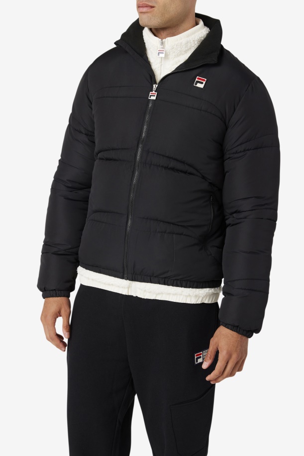 Elias Puffer Jacket μαύρο Fila