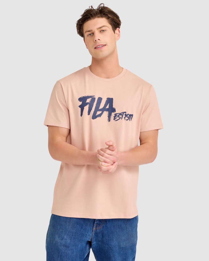 μπλουζάκι καρυδιάς Fila Lewis