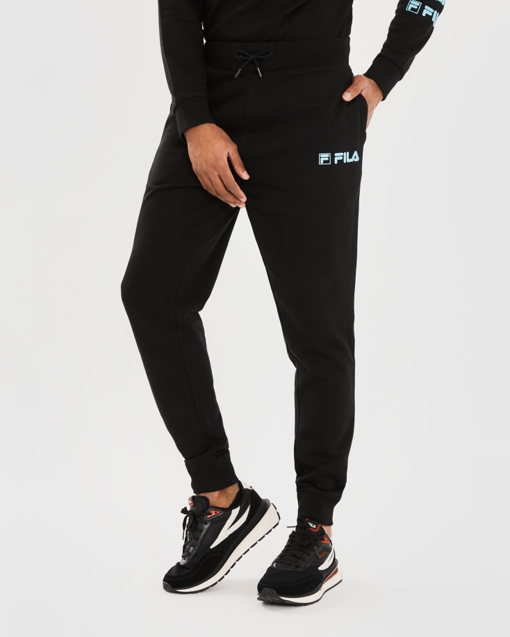 μαύρο ανδρικό παντελόνι Halsey Fila