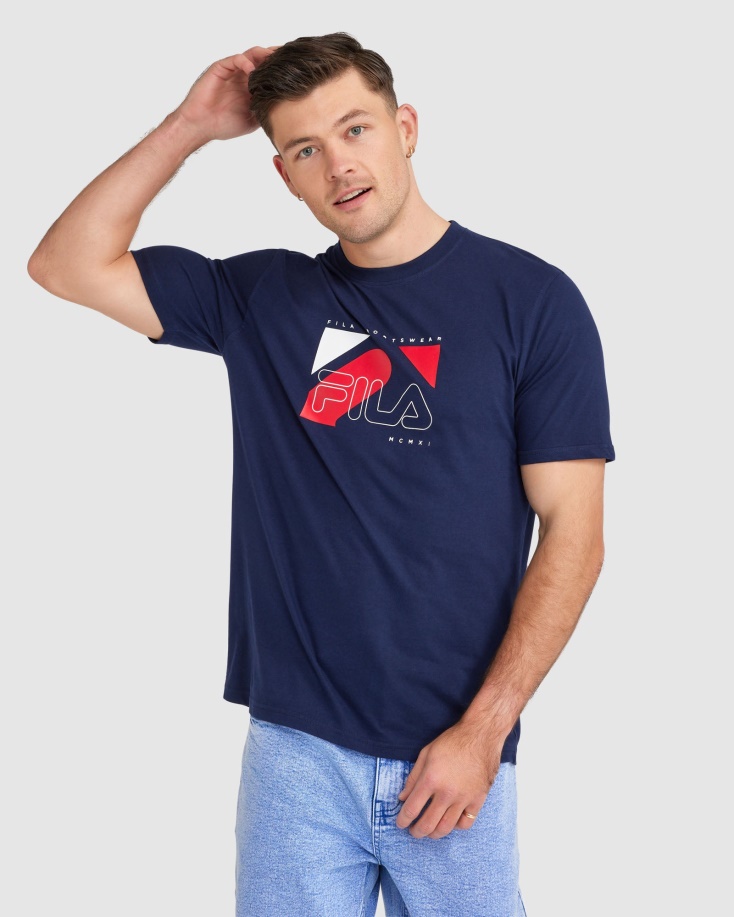 ανδρικό μπλουζάκι Navy Fila