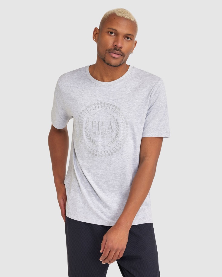 ανδρικό μπλουζάκι ράβι Fila Grey Marle