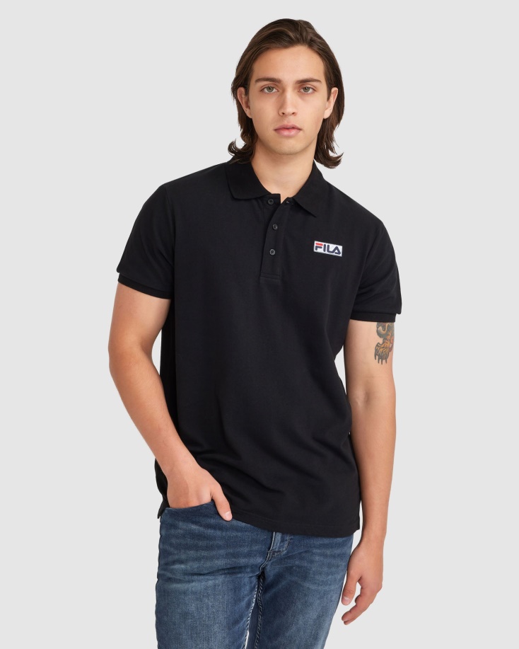 μαύρο Fila ανδρικό Asher Polo