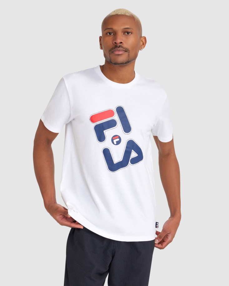 Fila ανδρικό μπλουζάκι Kiley λευκό