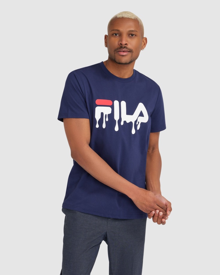 ανδρικό μπλουζάκι Matthew Fila New Navy