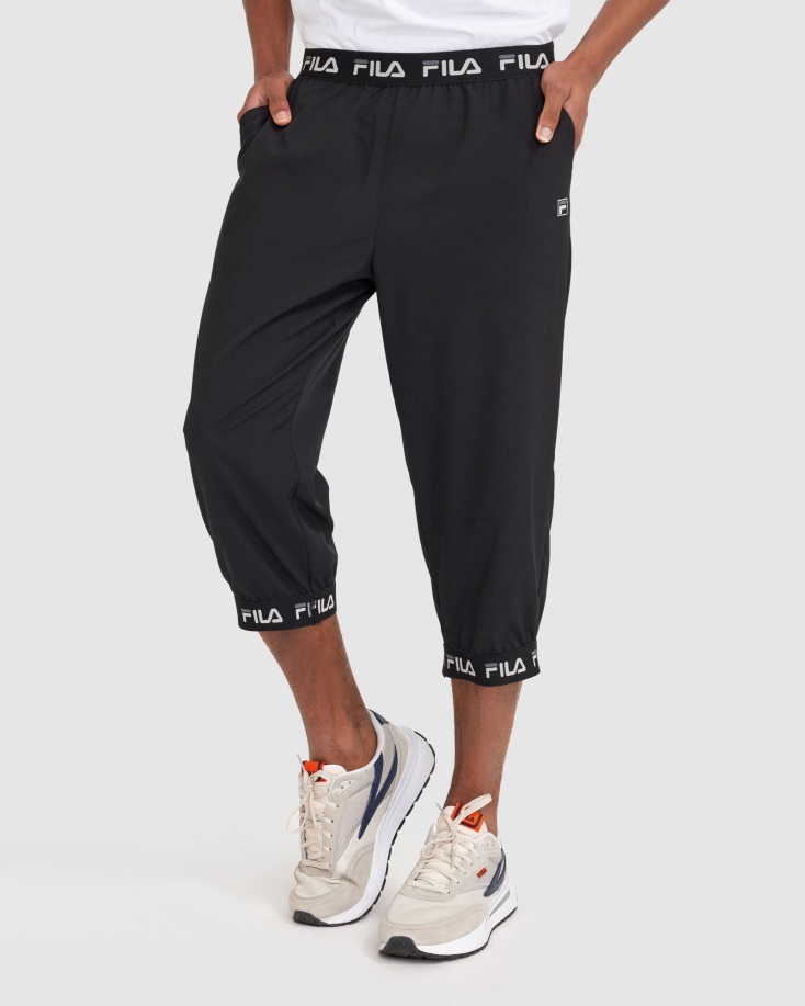 ανδρικό παντελόνι Wade 3/4 μαύρο Fila