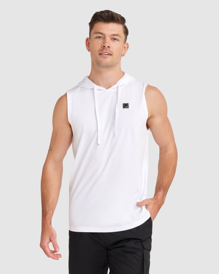 Fila ανδρικό Blake Hoody Tank λευκό