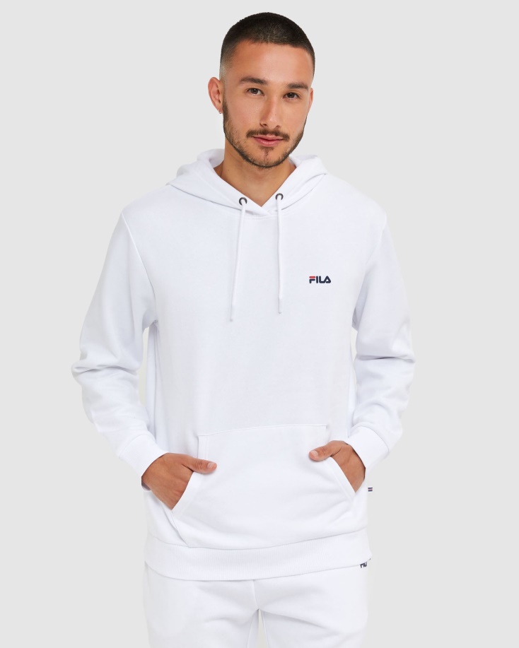 λευκή κουκούλα Fila Classic Unisex 2
