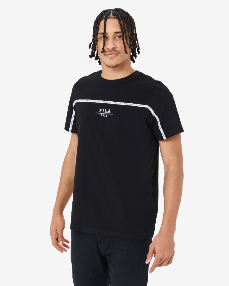 Unisex αστικό μπλουζάκι μαύρο Fila