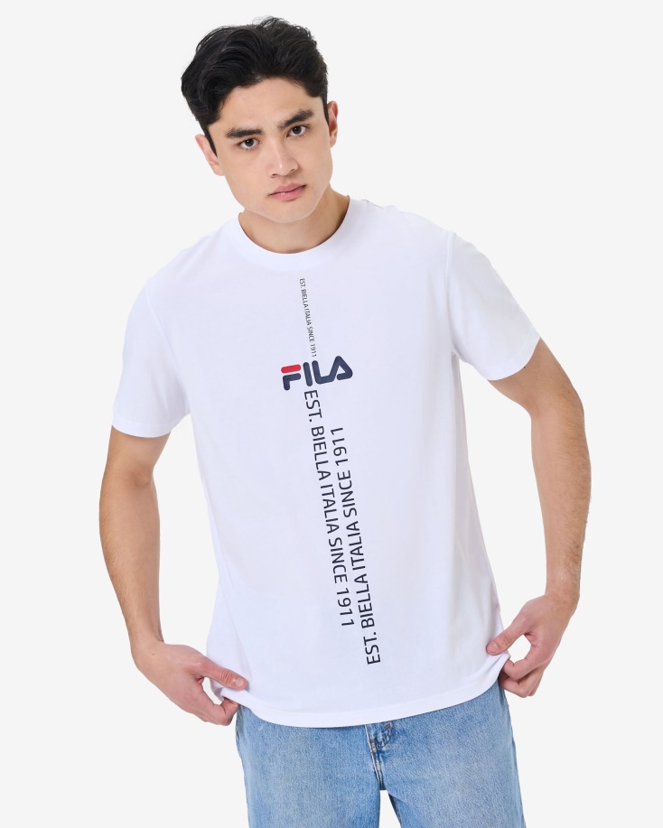 μπλουζάκι Fila Gunnar λευκό