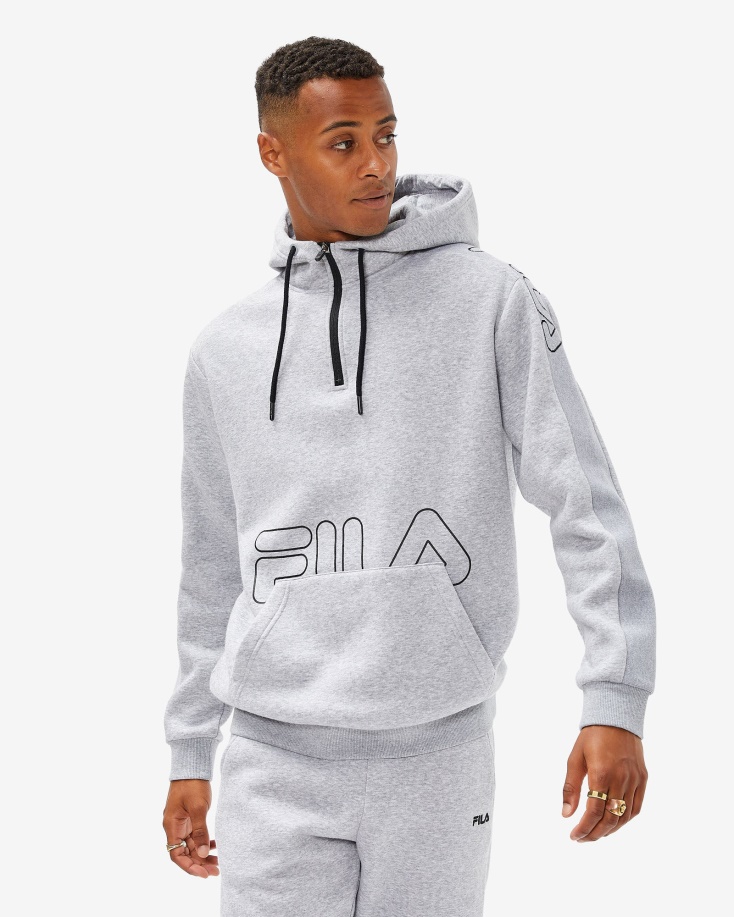 Fila Grey Marle ανδρικό Jay Qtr Zip